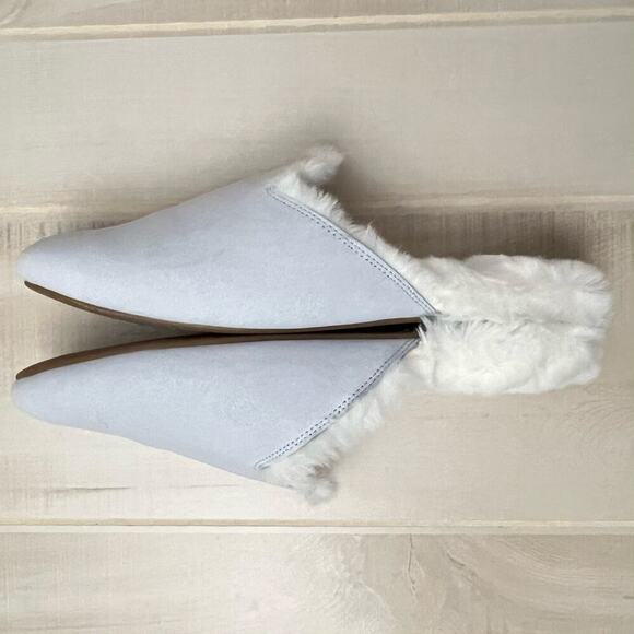 Haven Well Within Slippers Women’s Sz 10 100% Suede Leather with Faux Fur lining - Picture 5 of 9